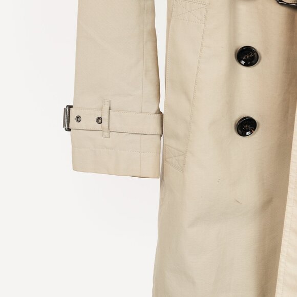 Burberry Brit Beige Belted Double-Breasted Trench Coat - Picture 6 of 15